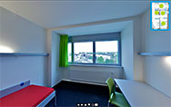 360° view of shared apartment with 3 rooms